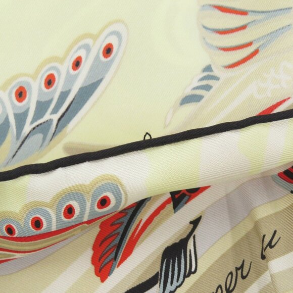 HERMES Authentic Black Silk Scarf - Picture 6 of 6